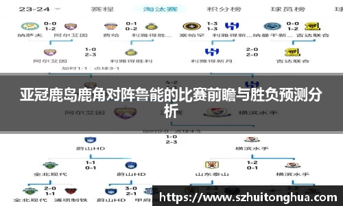亚冠鹿岛鹿角对阵鲁能的比赛前瞻与胜负预测分析